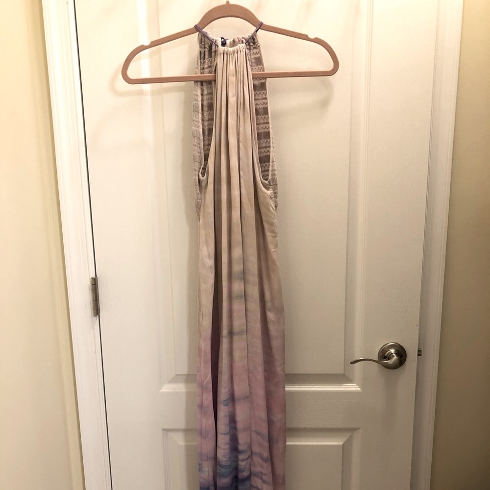 Woodleigh Mila Tie Dye Maxi Dress in Grape XS